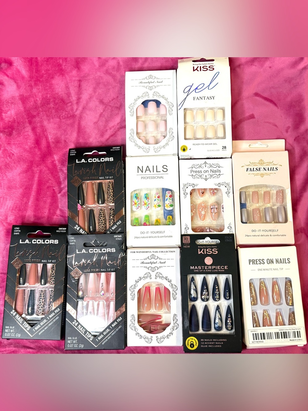 Ready-to-Wear Press-On Nails 11 Boxes